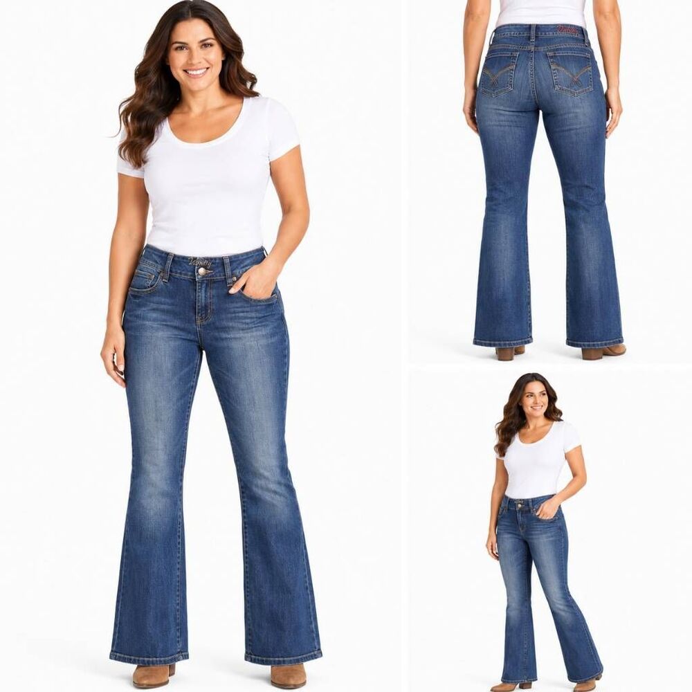 Vanity Dakota Bootcut Jeans Women's 30x31 Light Wash Stretch